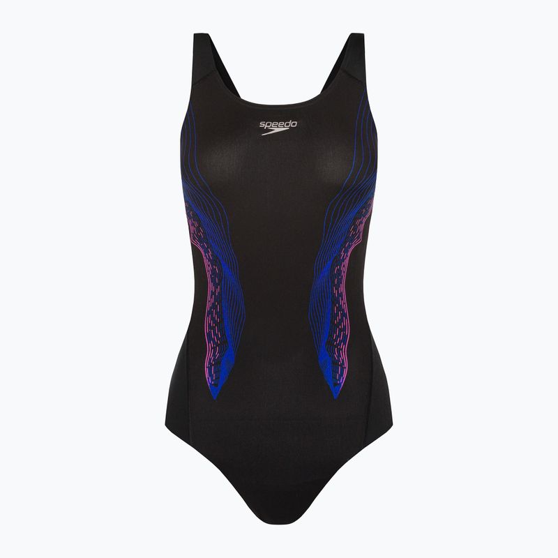 Speedo Placement Recordbreaker costum de baie dintr-o bucată pentru femei negru 68-09015G634