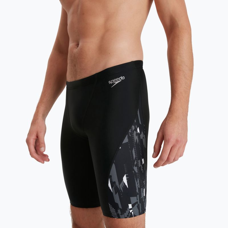 Speedo pentru bărbați Speedo Allover V-Cut slip de baie negru 68-113679177 2