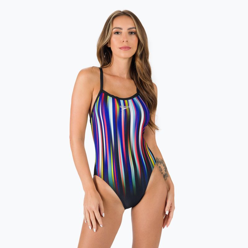 Speedo Placement Digi Turnback costum de baie întreg pentru femei culoare 68-1171616G630 4