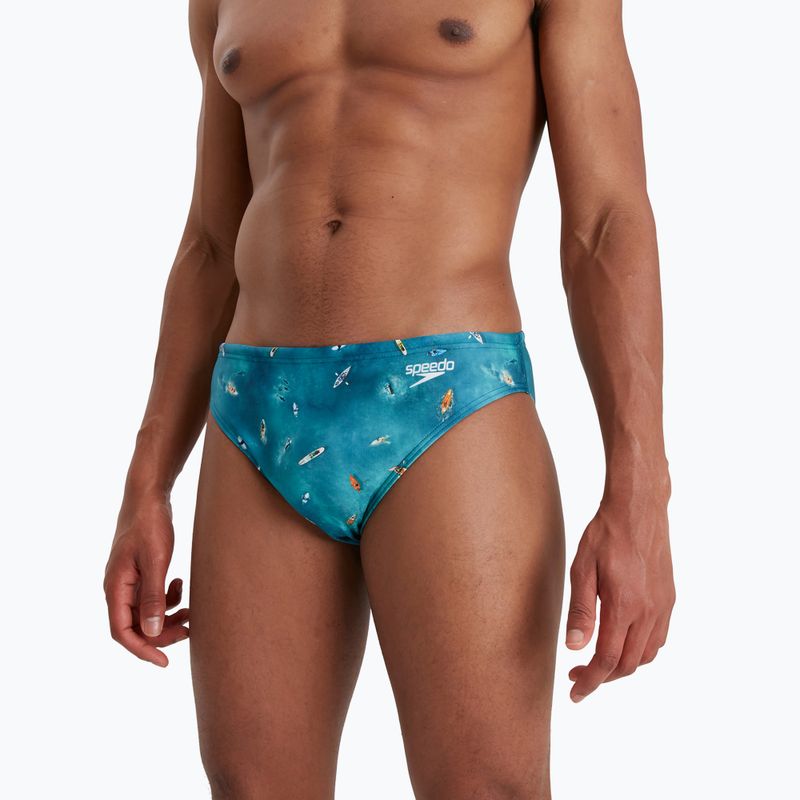 Costum de baie Speedo Escape 5cm Brief pentru bărbați, albastru 68-13452G662 5