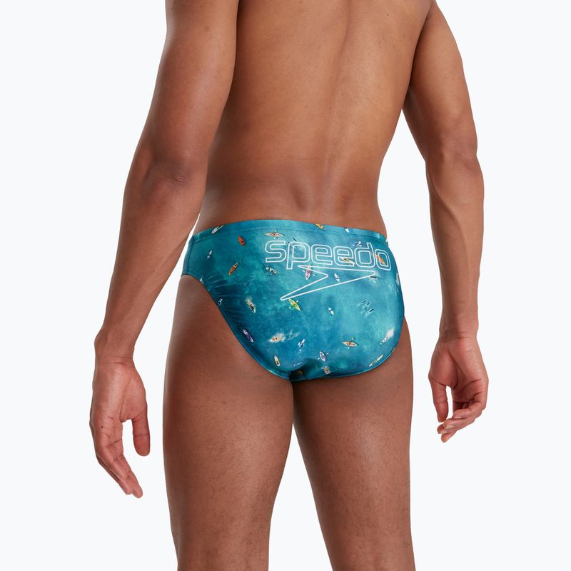 Costum de baie Speedo Escape 5cm Brief pentru bărbați, albastru 68-13452G662 6