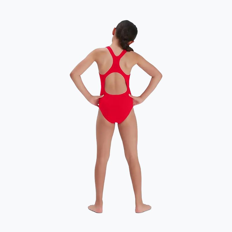 Speedo Eco Endurance+ Medalist costum de baie roșu pentru copii, dintr-o singură piesă 10