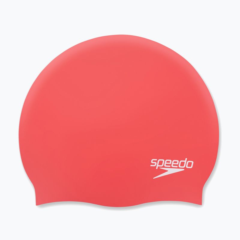 Speedo Cască de înot din silicon simplu turnat roșu 68-70984 4