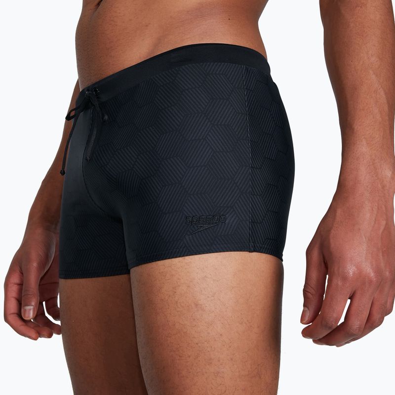 Boxeri de înot Speedo Valmilton Black/Oxid Grey pentru bărbați 68-05658D743