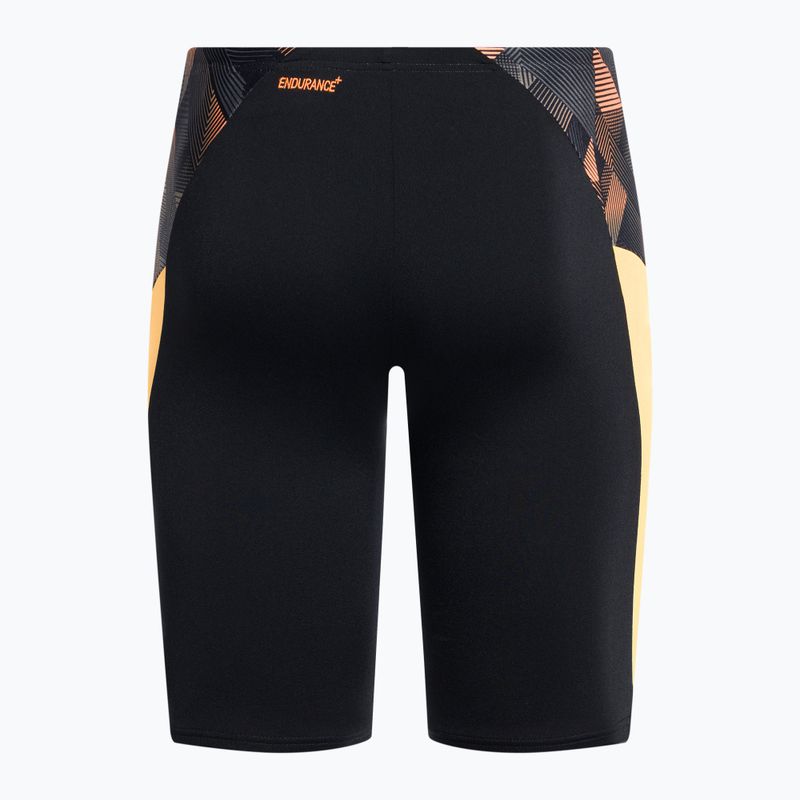 Speedo ECO Endurance+ Splice slip de înot pentru bărbați negru și portocaliu 68-13444 2