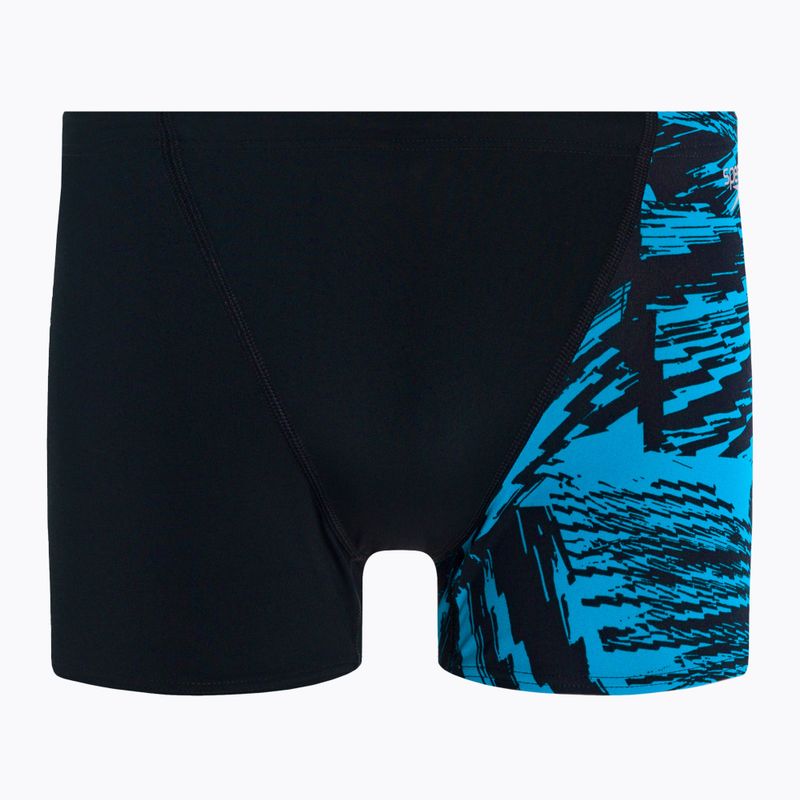 Speedo Allover V-Cut Aquushort pentru bărbați boxeri de înot D812 negru 68-09734D812