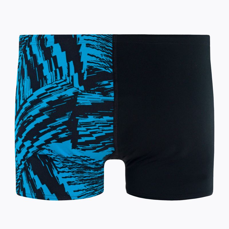 Speedo Allover V-Cut Aquushort pentru bărbați boxeri de înot D812 negru 68-09734D812 2