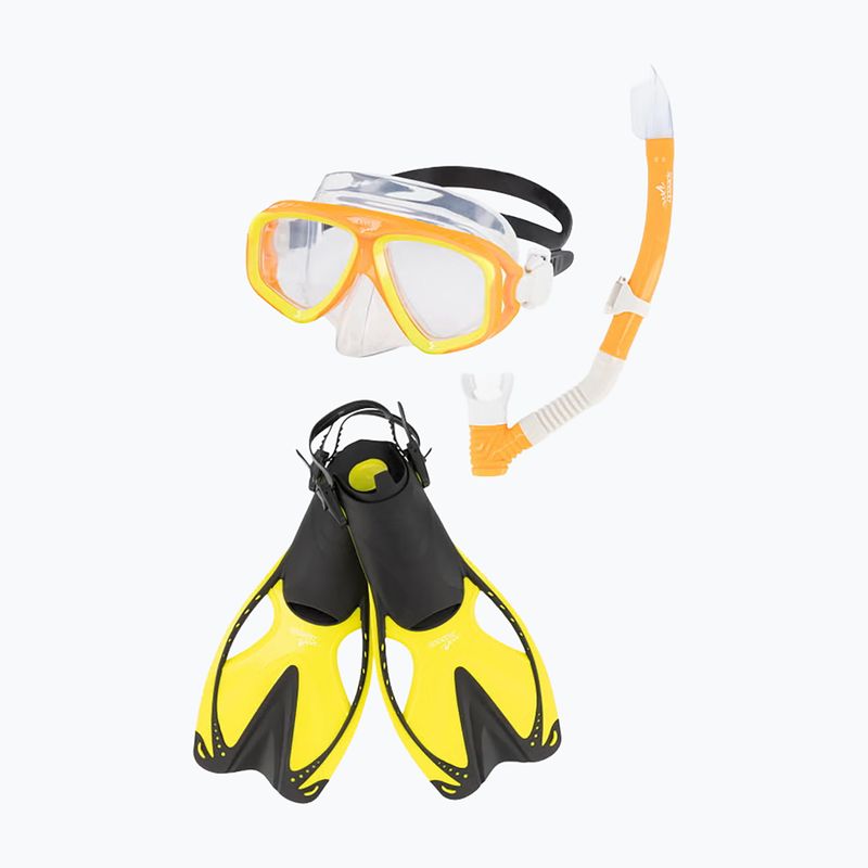 Set de snorkeling Speedo Adventure Set oriole/clear