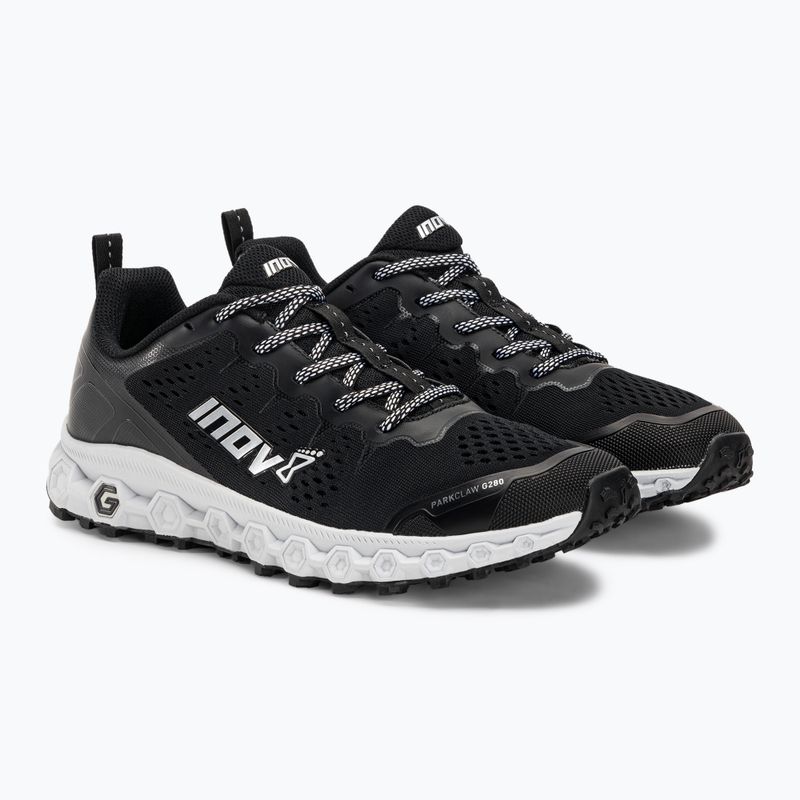 Pantofi de alergare pentru femei Inov-8 Parkclaw G280 negru/alb 4