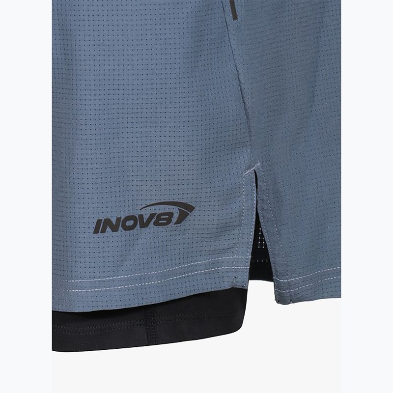 Pantaloni scurți de alergare pentru bărbați Inov-8 TrailFly Ultra 7" 2in1 slate 5