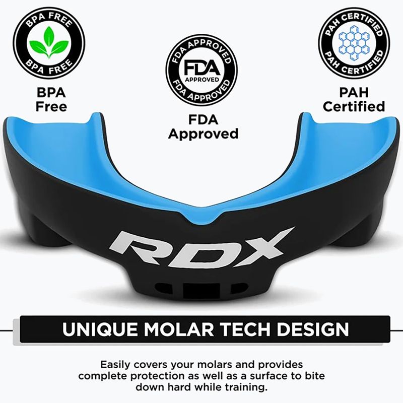 Protecție maxilar pentru copii RDX Mouth Junior blue 3