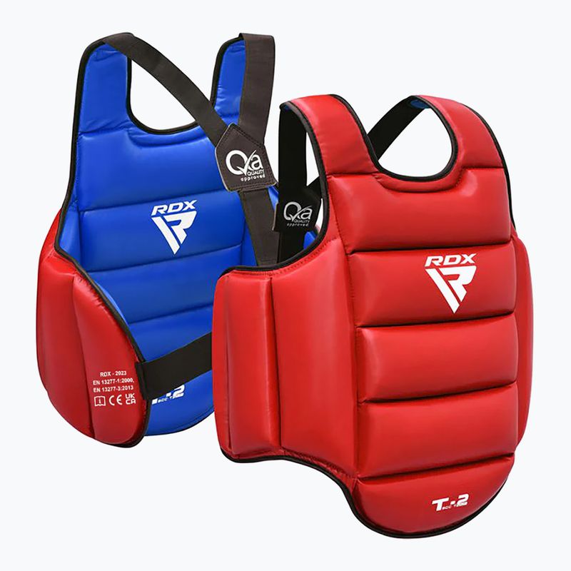 Protecție corp RDX SCC-T2 Karate Chest Guard red/blue 4