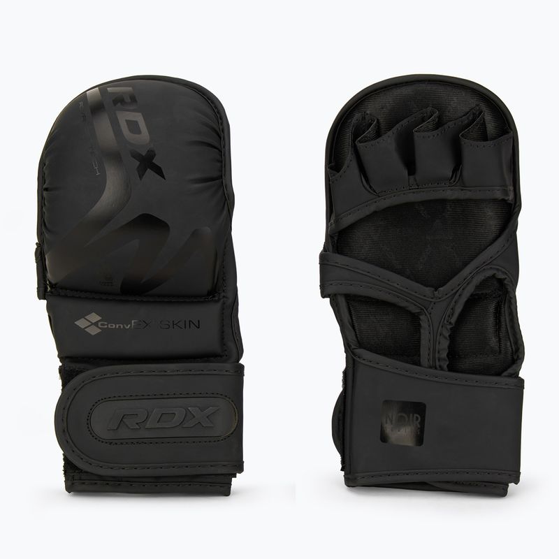Mănuși de grappling RDX T15 Noir Hybrid matte black