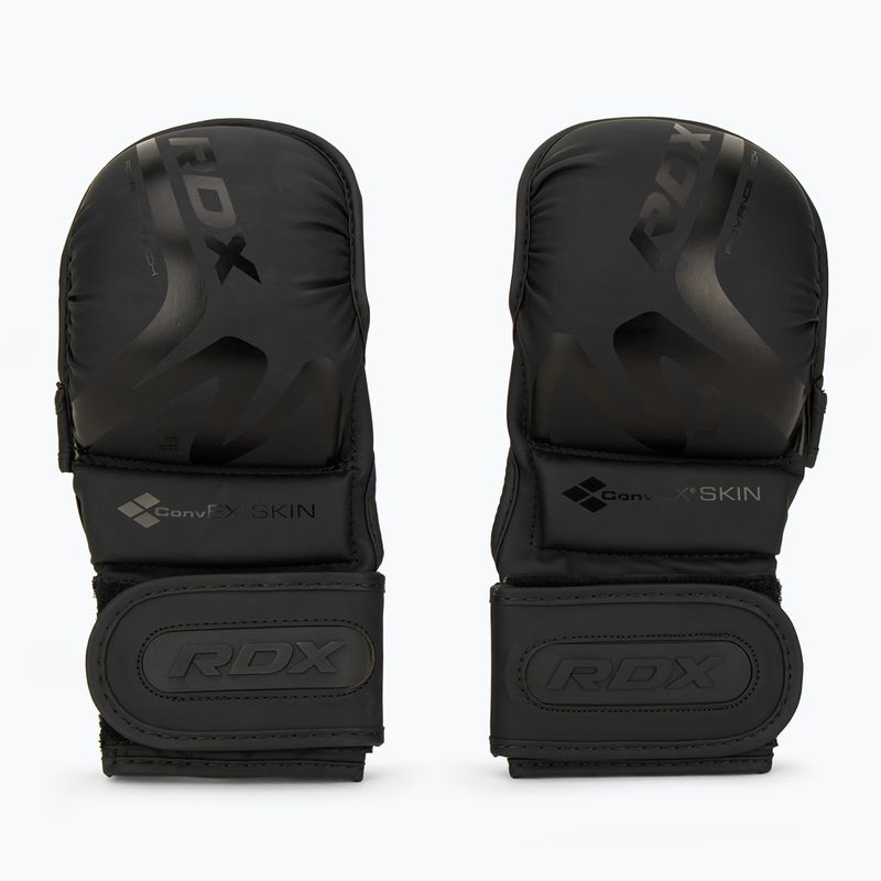 Mănuși de grappling RDX T15 Noir Hybrid matte black 2