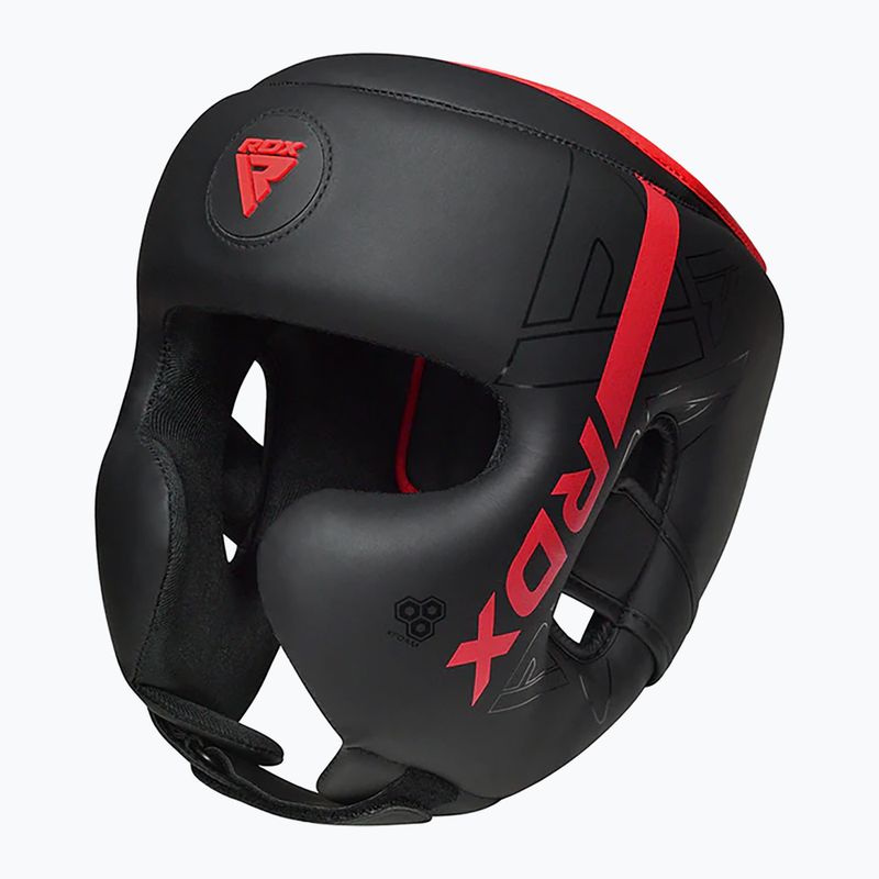 Cască de box RDX F6 Kara Head Guard red 2