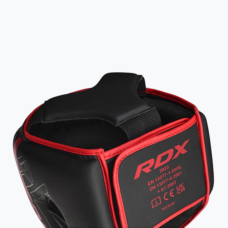 Cască de box RDX F6 Kara Head Guard red 3