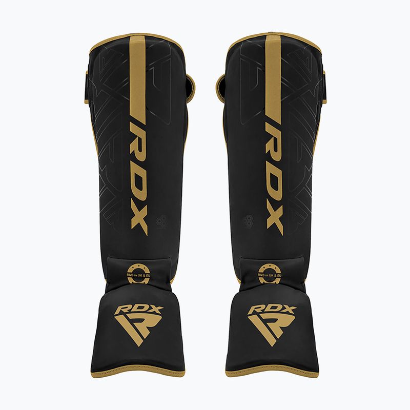 Protecție de tibie RDX F6 Shin Instep matte golden 2