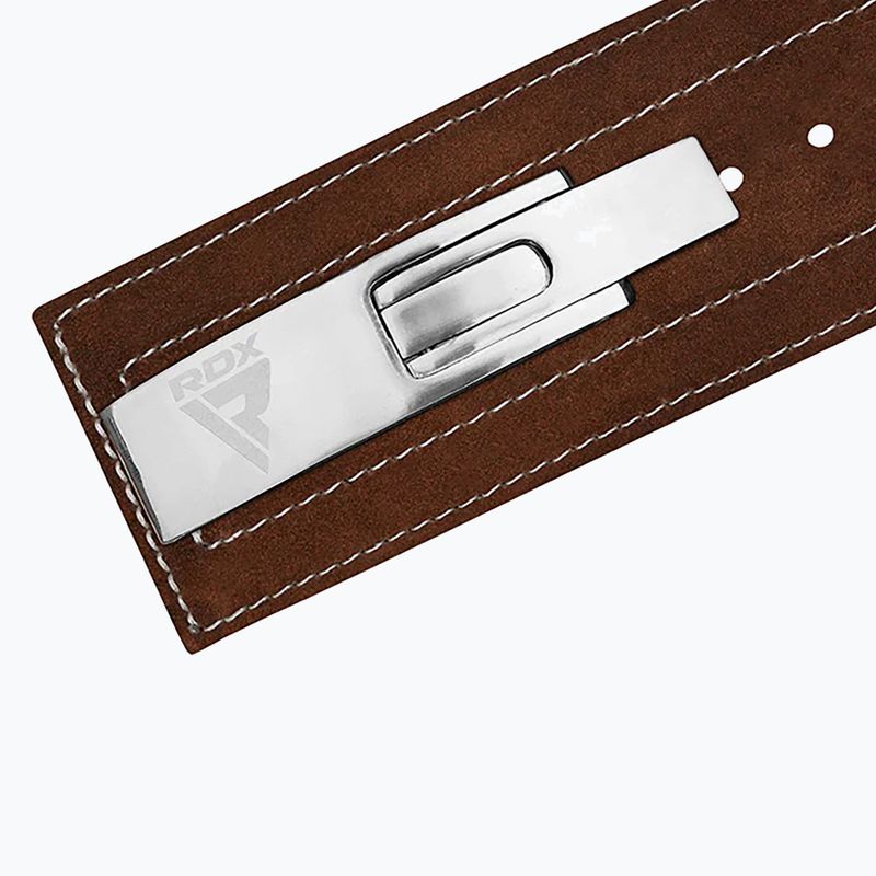 Centură pentru ridicarea greutăților RDX Pro Liver Buckle Lth brown 3