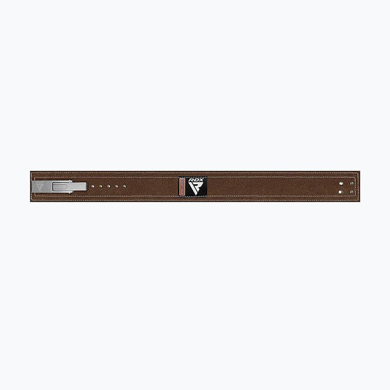 Centură pentru ridicarea greutăților RDX Pro Liver Buckle Lth brown 4