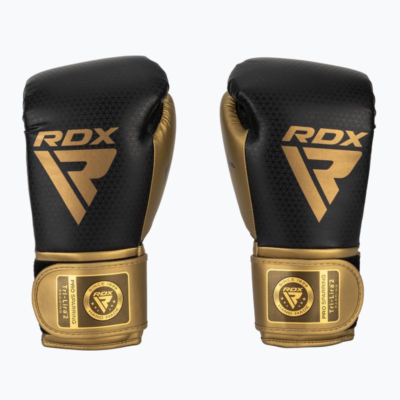 Mănuși de box RDX L2 Mark Pro Sparring Boxing Hook & Loop golden 2