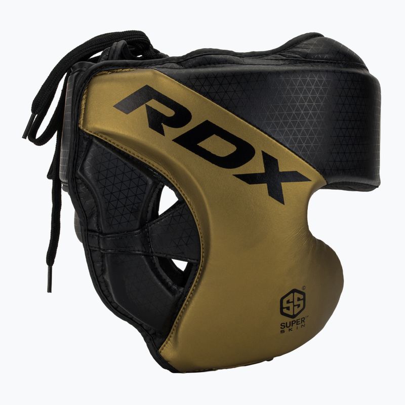 Cască de box RDX L1 Mark Pro Cheek Boxing Training Head Guard golden 2