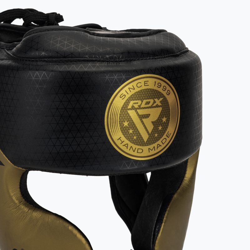 Cască de box RDX L1 Mark Pro Cheek Boxing Training Head Guard golden 4