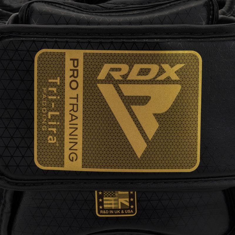 Cască de box RDX L1 Mark Pro Cheek Boxing Training Head Guard golden 5