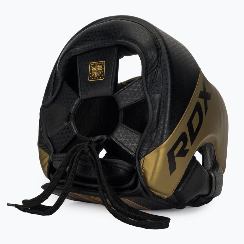 Cască de box RDX L1 Mark Pro Cheek Boxing Training Head Guard golden 6