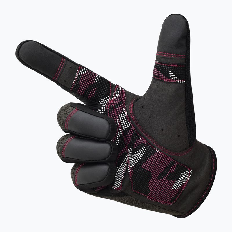 Mănuși de antrenament  RDX T2 Touch Screen Friendly Full Finger Gym Gloves full pink 4
