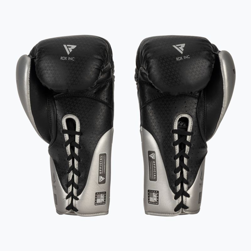 Mănuși de box RDX K1 Mark Pro Fight Boxing silver 3