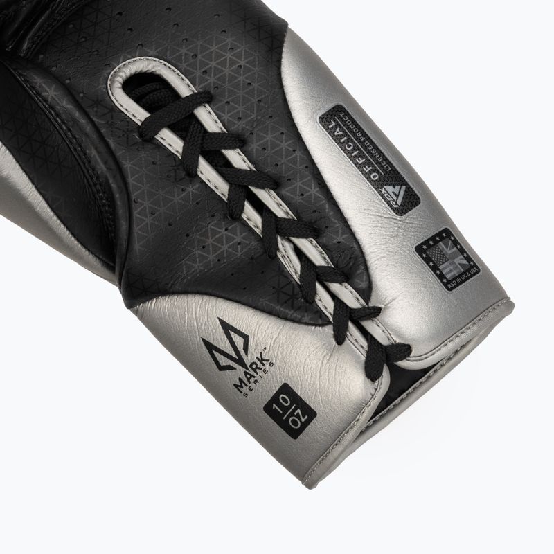 Mănuși de box RDX K1 Mark Pro Fight Boxing silver 6