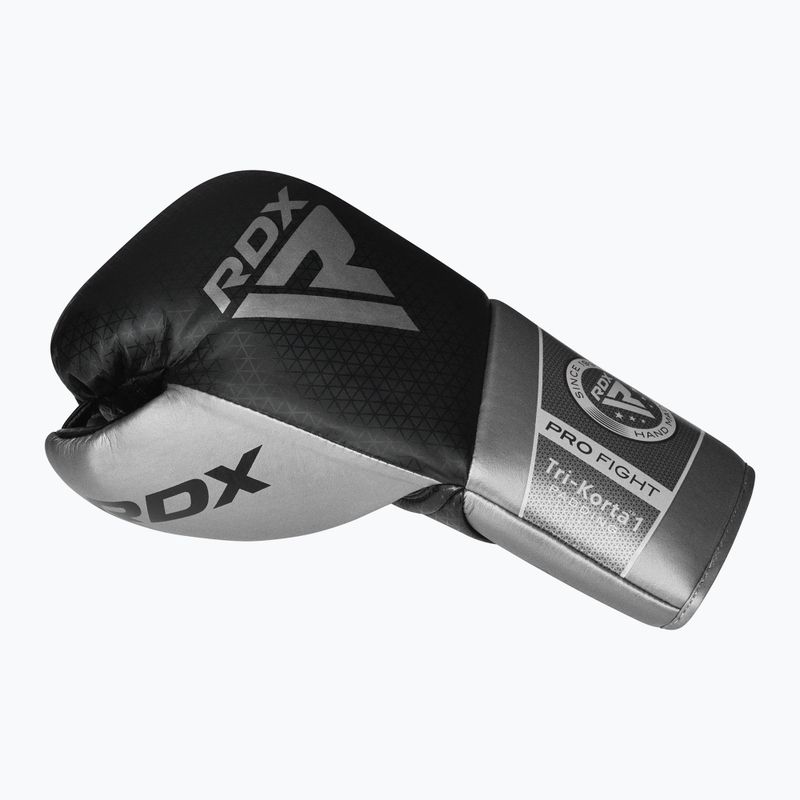 Mănuși de box RDX K1 Mark Pro Fight Boxing silver 3