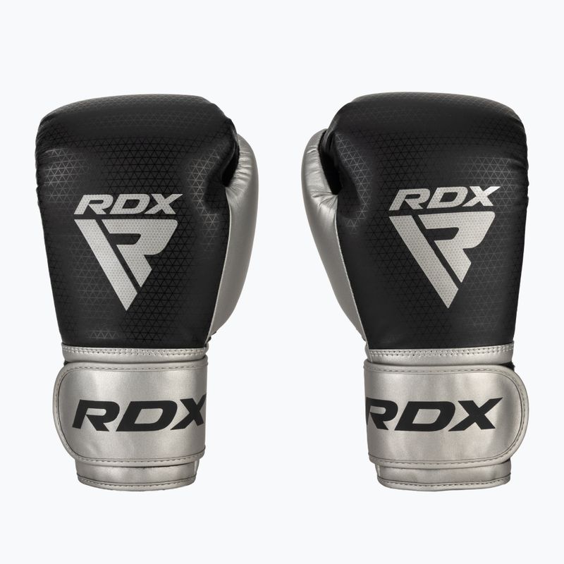 Mănuși de box RDX L2 Mark Pro Sparring Boxing Hook & Loop silver 2