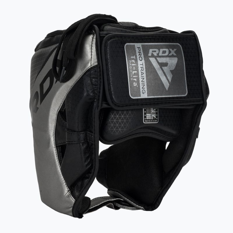 Cască de box RDX L1 Mark Pro Cheek Boxing Training Head Guard silver 3