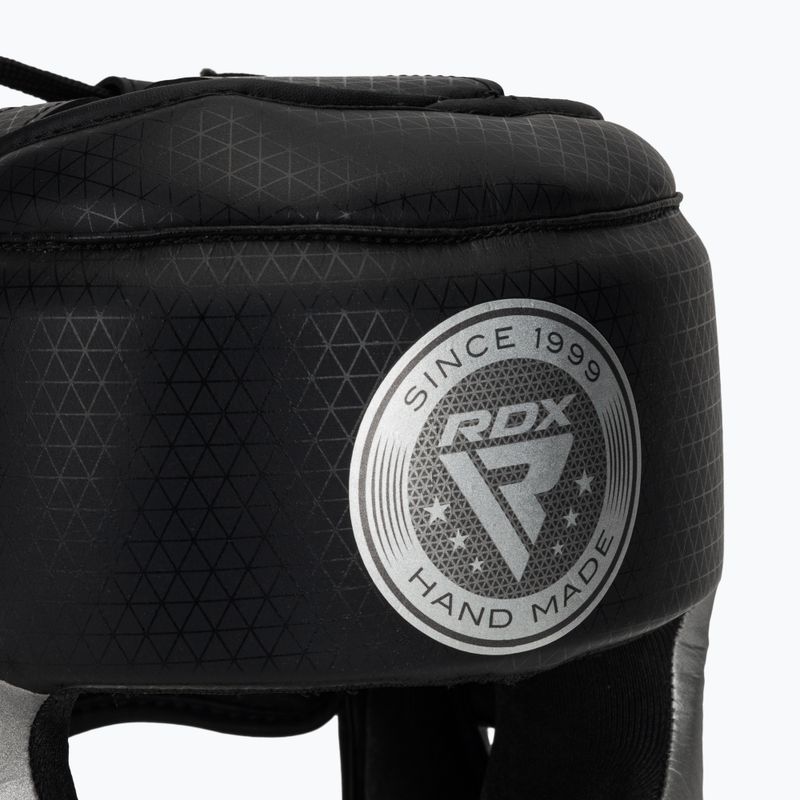 Cască de box RDX L1 Mark Pro Cheek Boxing Training Head Guard silver 4