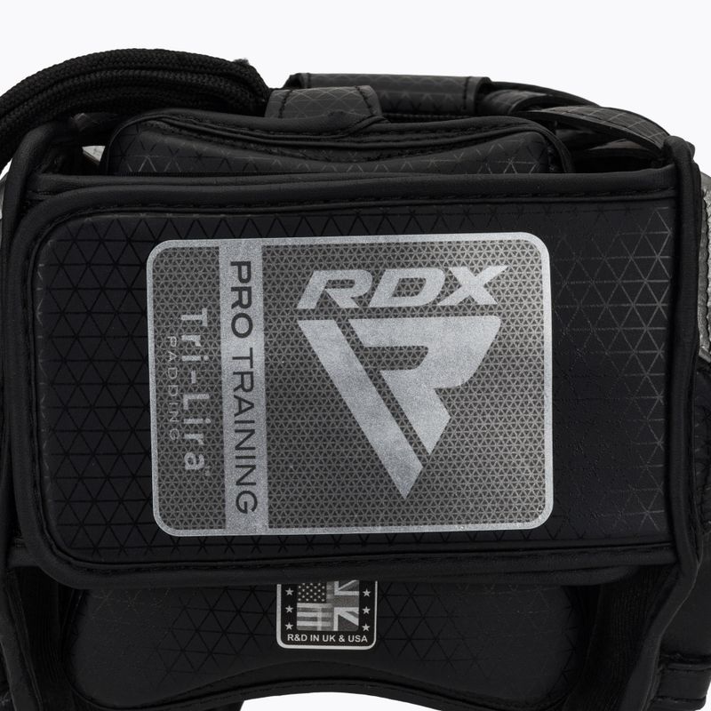 Cască de box RDX L1 Mark Pro Cheek Boxing Training Head Guard silver 5