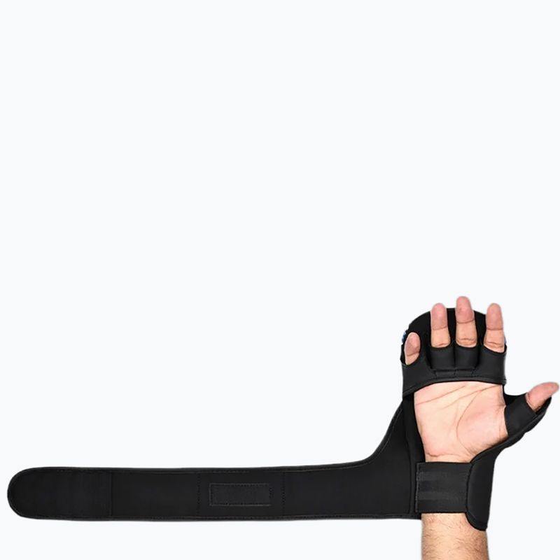 Mănuși de MMA RDX Grappling Shooter New Aura F17 black/blue 4