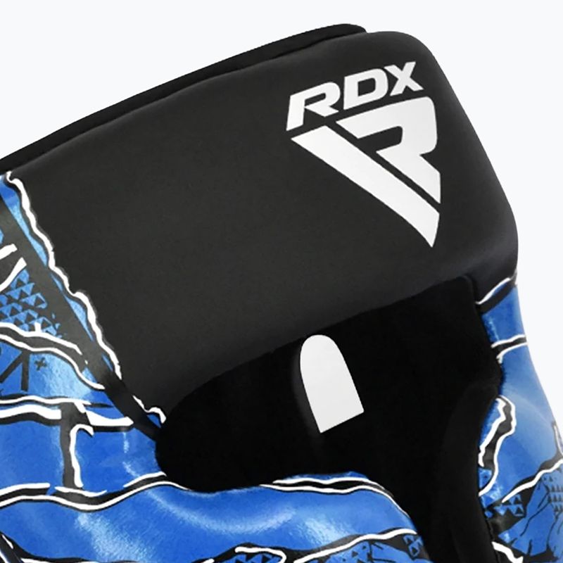 Cască de box RDX New Aura F17 Head black/blue 5