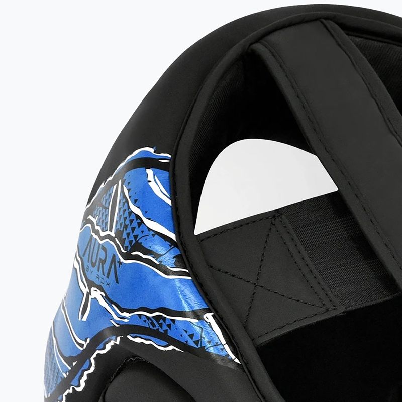 Cască de box RDX New Aura F17 Head black/blue 6