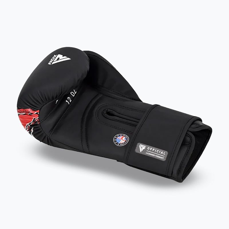 Mănuși de box RDX Boxing New Aura F17 black/red 4