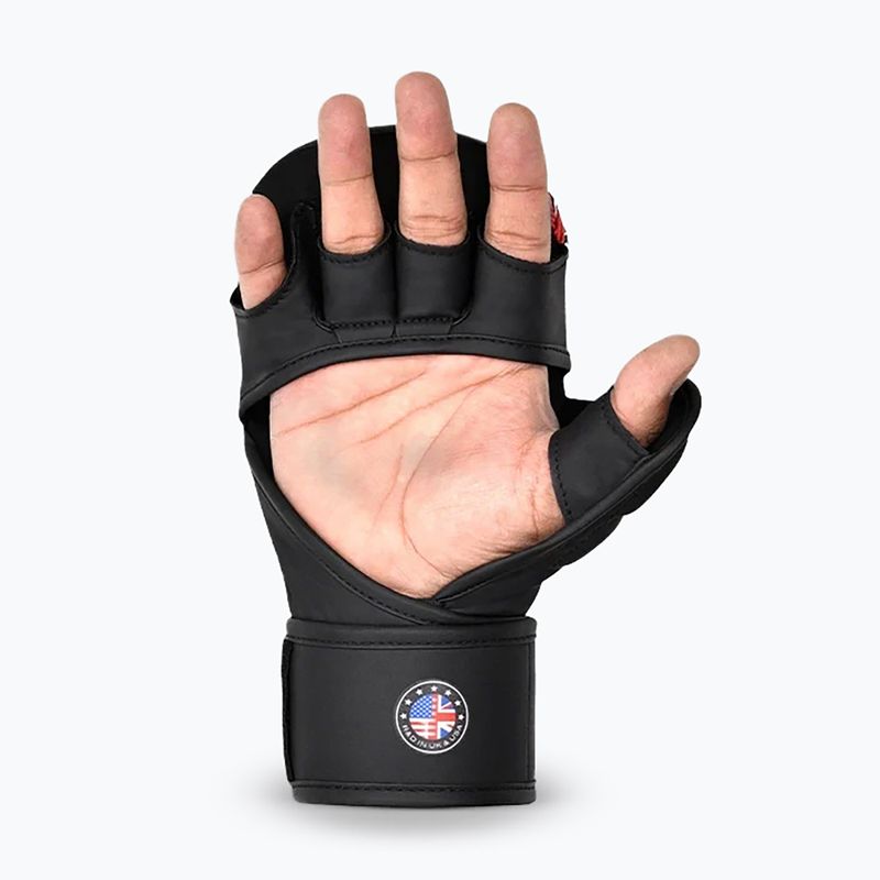 Mănuși de MMA RDX Grappling Shooter New Aura F17 black/red 3