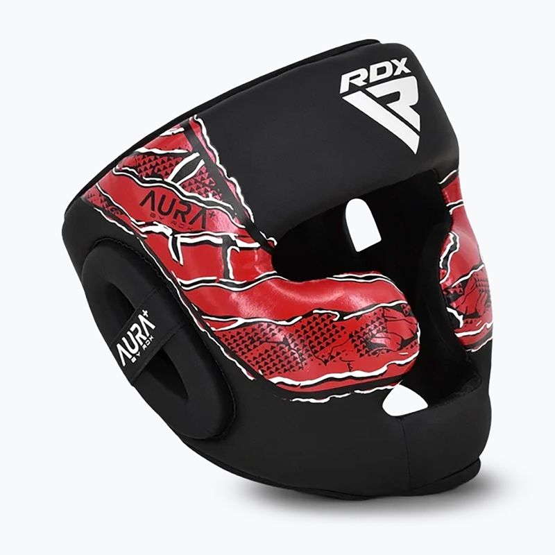 Cască de box RDX New Aura F17 Head black/red 2
