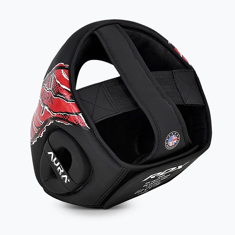 Cască de box RDX New Aura F17 Head black/red 4