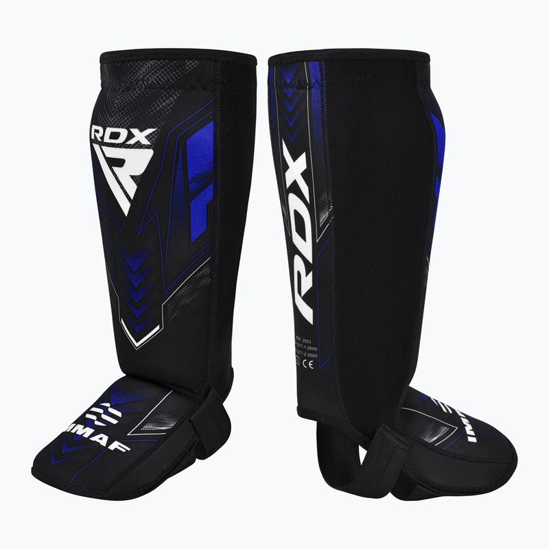 Protecții pentru tibie și picioare RDX IMMAF Approved Neoprene Shin Instep SGN-IMF-1U blue 2
