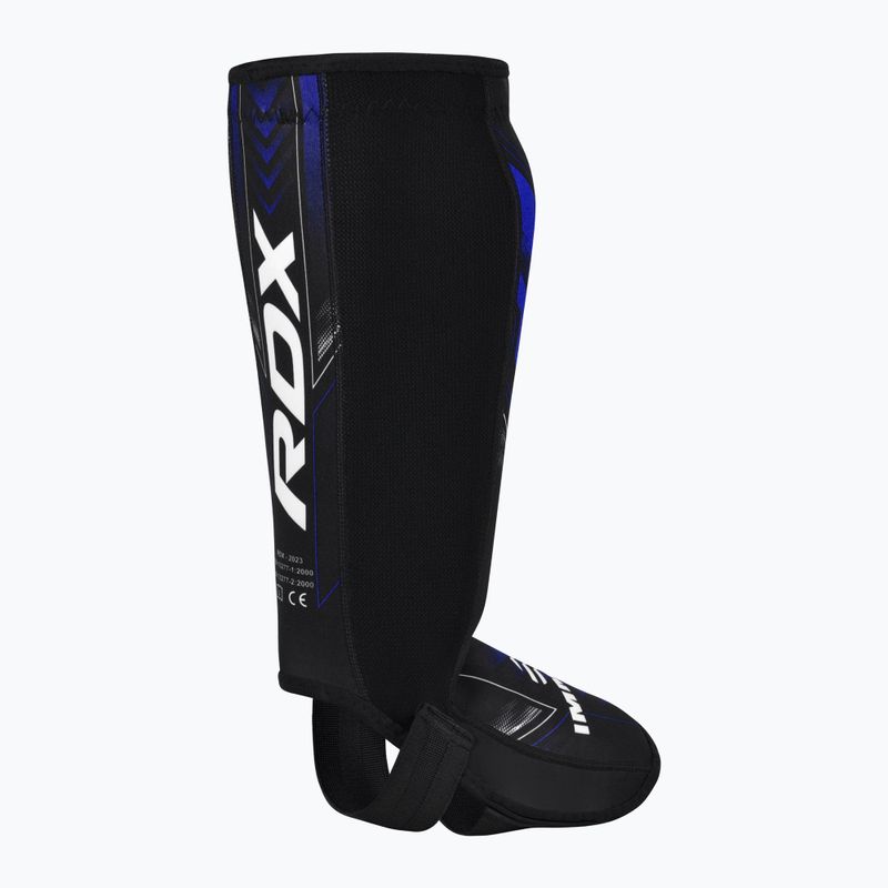 Protecții pentru tibie și picioare RDX IMMAF Approved Neoprene Shin Instep SGN-IMF-1U blue 4