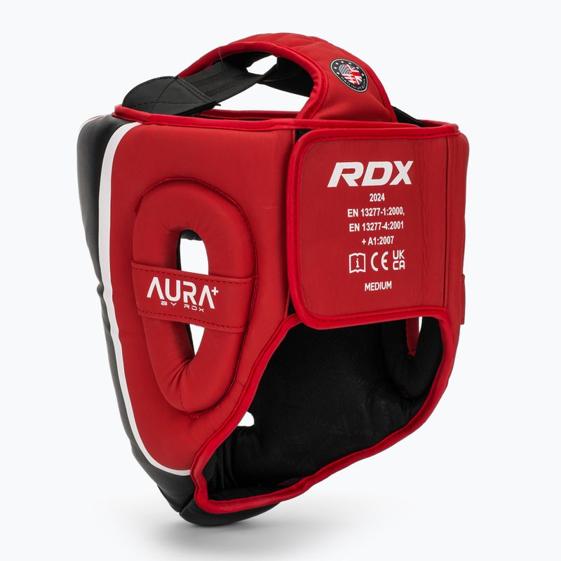 Cască de box RDX Head Guard Aura Plus T-17 red 3