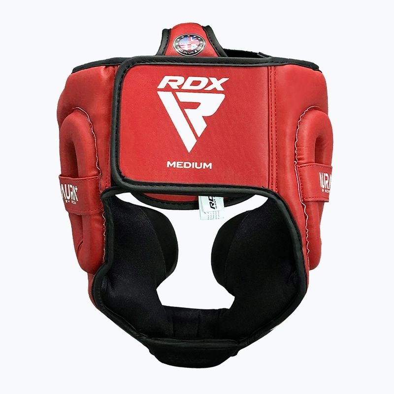 Cască de box RDX Head Guard Aura Plus T-17 red 3