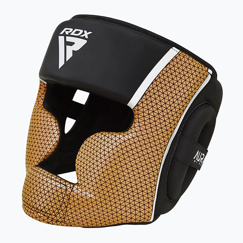 Cască de box RDX Head Guard Aura Plus T-17 golden 2