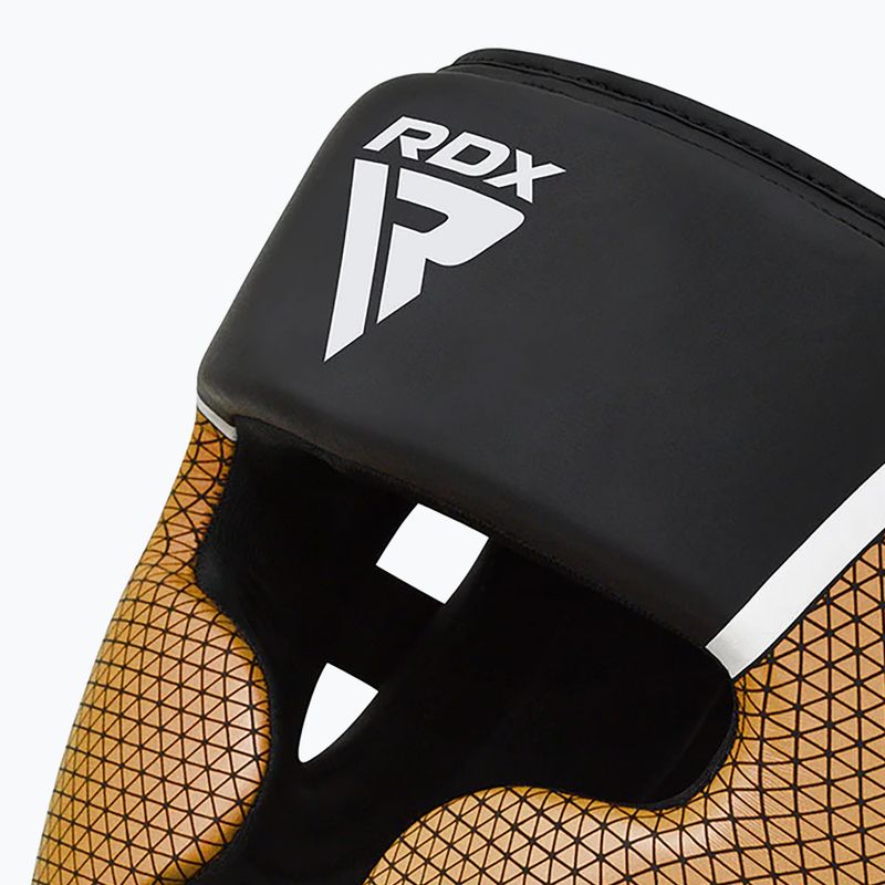 Cască de box RDX Head Guard Aura Plus T-17 golden 4