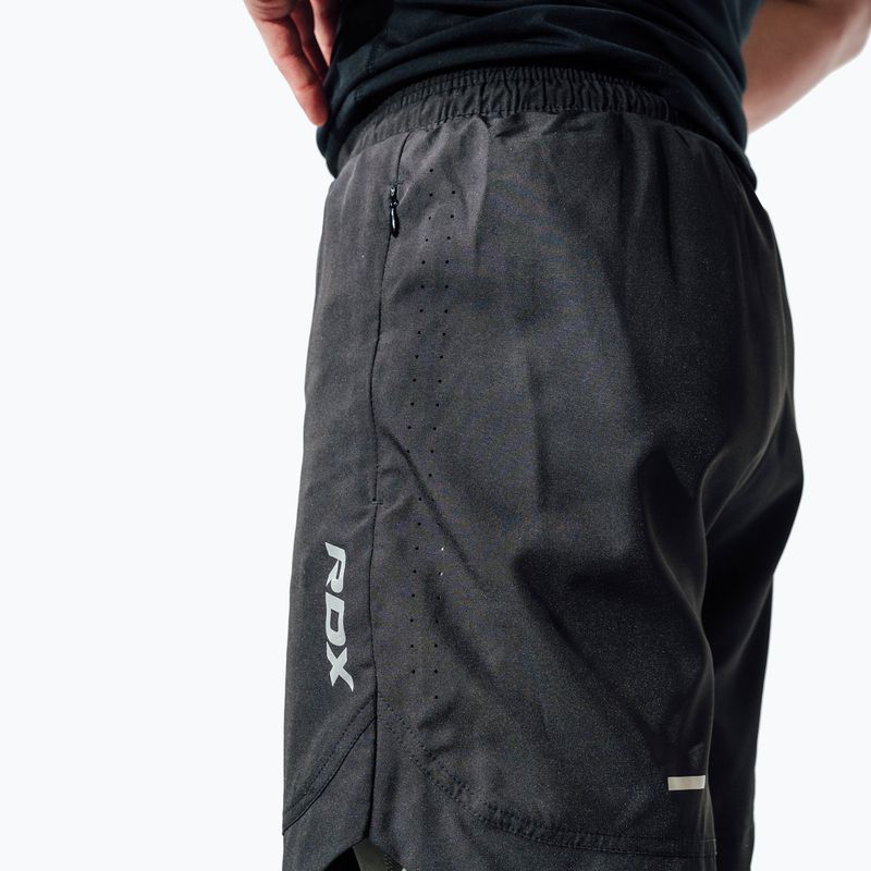 Pantaloni scurți de antrenament RDX T16 black/grey 4